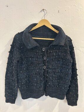 Polo Popcorn sweater, navy blue, size small